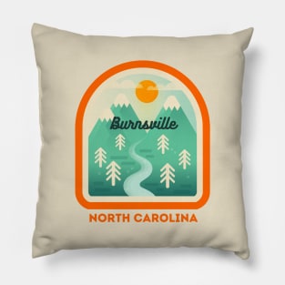 Burnsville North Carolina NC Tourist Souvenir Pillow