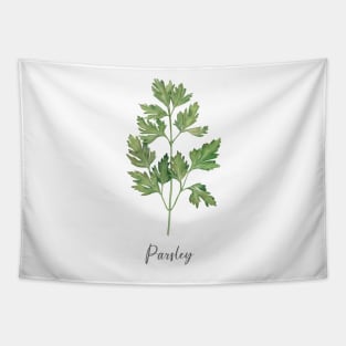 Parsley herb illustration. Tapestry