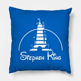 Stephen Kingdom Tower Logo (white) Pillow