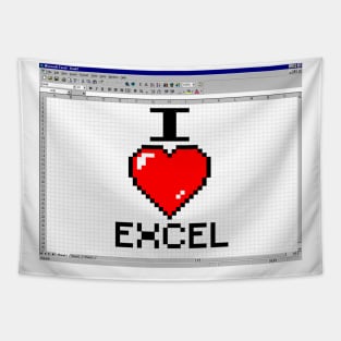 I LOVE EXCEL Tapestry