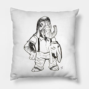 Dapper Elephant Pillow