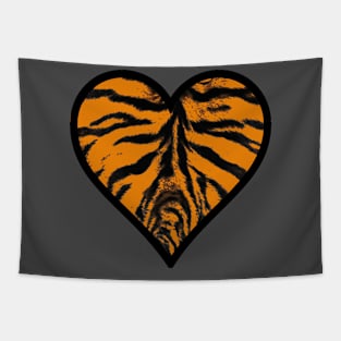 Tiger Stripe Heart Tapestry