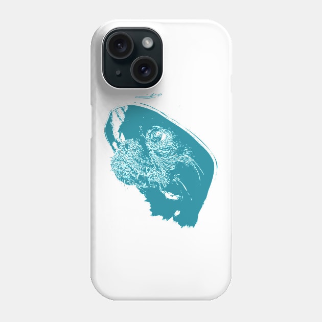 blue dogface chihuahua Phone Case by Ginstore