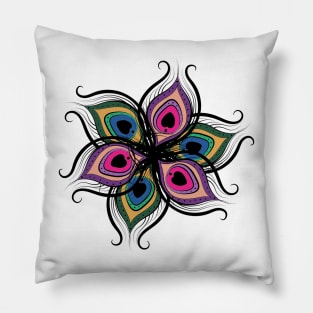 Feather Flower Pillow