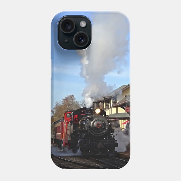 New Hope PA - Autumn Excursion on Steam Train Phone Case by SusanSavad