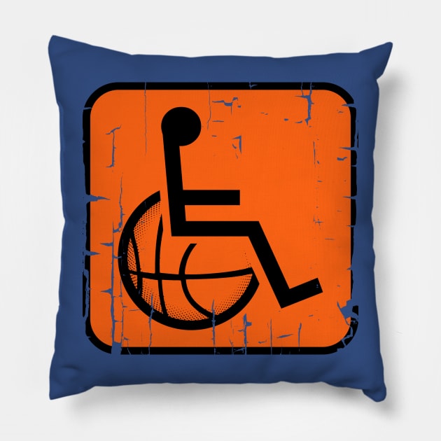 Handi-Capable Basketball Logo Pillow by Adatude