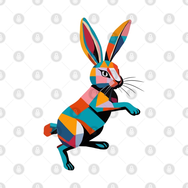 Chic Color Block Rabbit by Suneldesigns