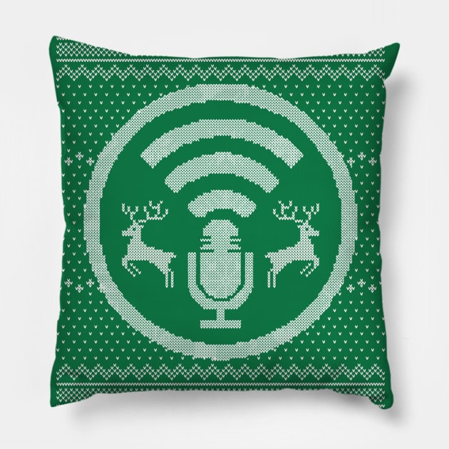 SYSK Ugly Christmas Sweater Pillow by Stuff You Should Know