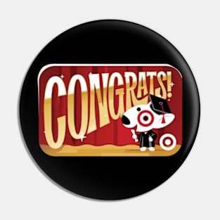 Happy Graduation Bullseye Team Member Pin