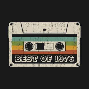 Best of 1976 Vintage Retro Cassette 44th Birthday T-Shirt