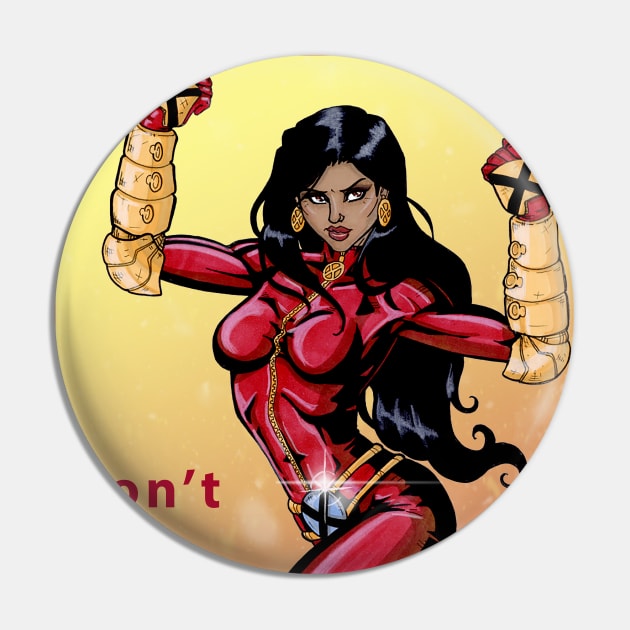 Don't Mess With Perfection Pin by Crimzonartz