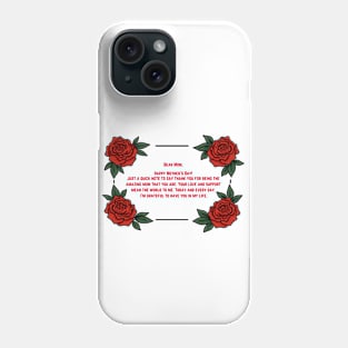 Dear Mom, Happy Mother's Day ! Phone Case