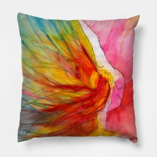 Dance It n3 by Natasha Kolton - dancer dancing watercolor painting Pillow