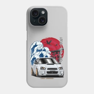 White Subie Impreza WRX Blob Eye Phone Case