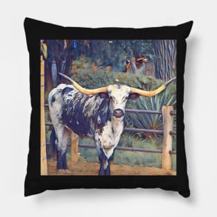 Texas Longhorn Pillow