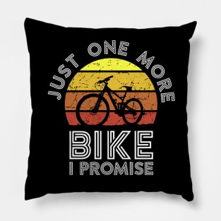 Just One More Bike I Promise v3 Pillow