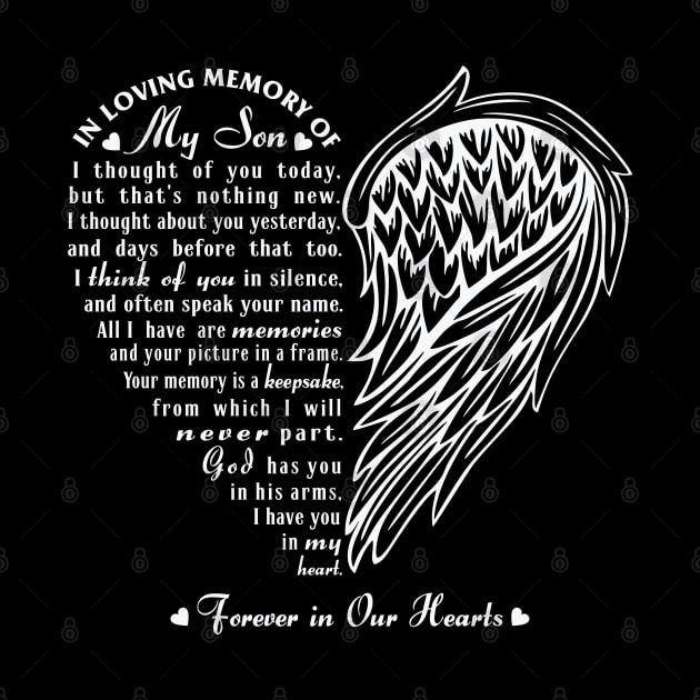 In Loving Memory of My Son by The Printee Co