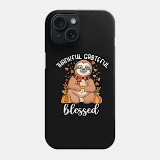 Sloth holding pumpkin spice happy Fall Yall autumn sloth Phone Case