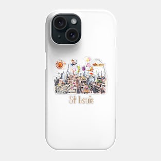 Saint Louis  Crazy City Life POP ART Phone Case