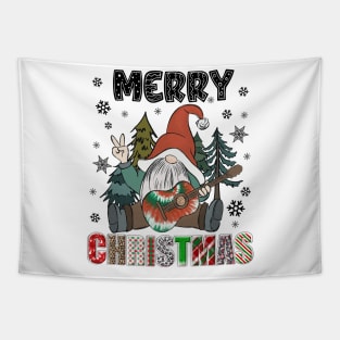 Merry Christmas Gnome Family Funny Xmas Tree Women Men Kids Tapestry