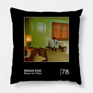 Brian Eno / Minimalist Graphic Artwork Design Pillow