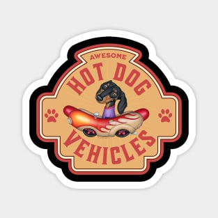 Awesome Dachshund Hot Dog Vehicles Magnet