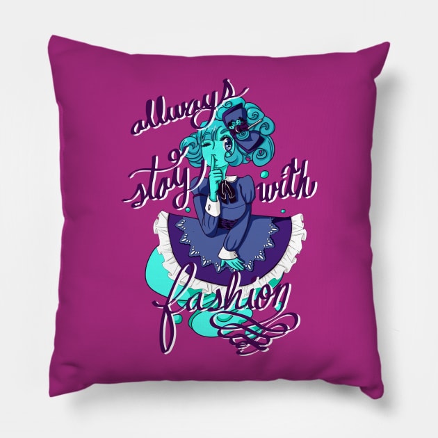 FASHION GHOST Pillow by Sagurin