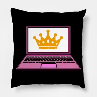 Programming Coding Girl Queen Pillow