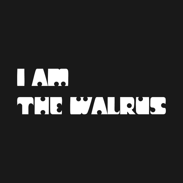 I Am The Walrus, white by Perezzzoso