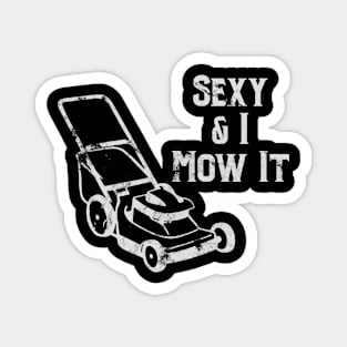 Sexy & I Mow It Lawnmower Funny Light Magnet