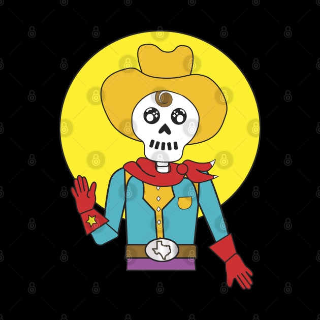 Cowboy Skeleton by Edofest