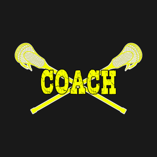 Lacrosse Coach with LAX Sticks T-Shirt