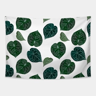 Tropical leaves pattern Tapestry