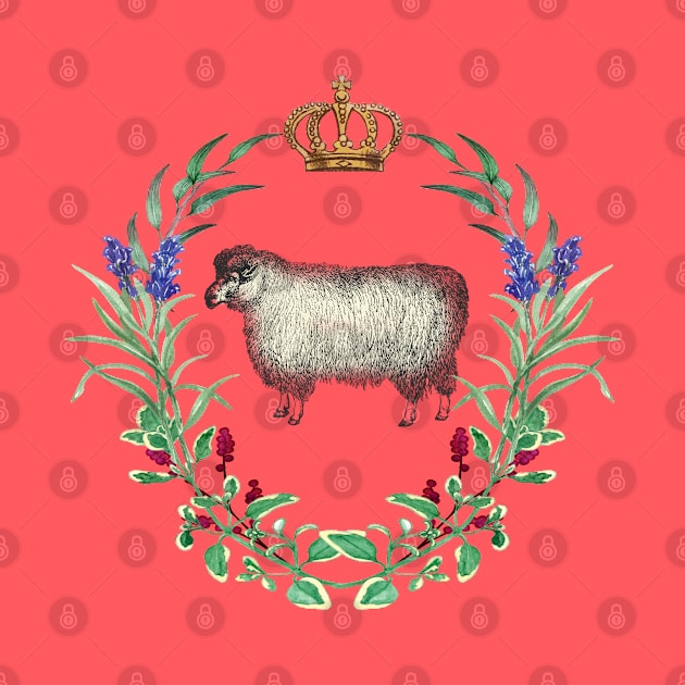 Sheep Crown and Wreath French Style Design by Pine Hill Goods