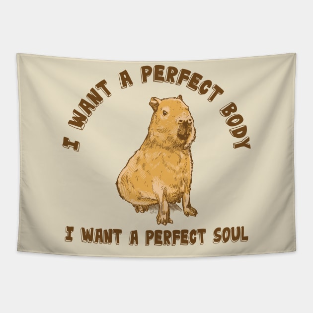 Capybara Funny Tapestry by Princessa