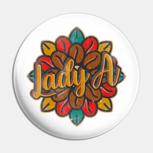 Lady A Coffee Pin