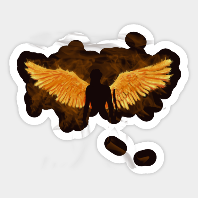 She is the Mockingjay - Black - Sticker