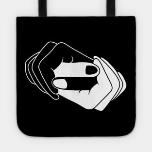 Black and white hands Tote