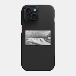 Black and White Snow Drifts Phone Case