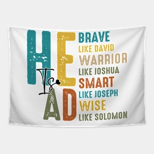 He is DAD, Funny Dad, Father's Day, Bible Verse, Christian Dad Tapestry