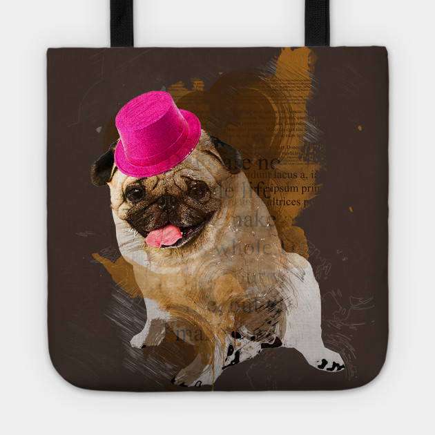 pug with hat