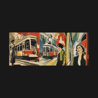 The Art of Trams - Soviet Realism Style #002 - Mugs For Transit Lovers T-Shirt