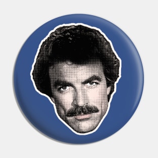 Magnum P.I. 80s Retro Design Pin