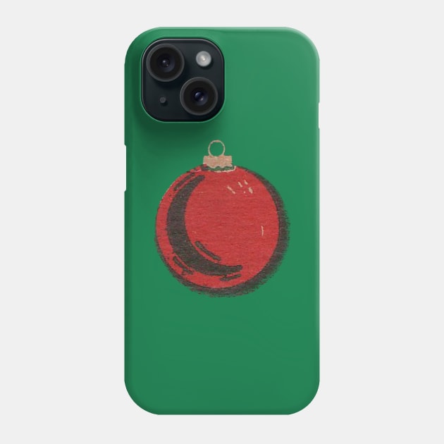 One Big Red Mis-registered Ornament Phone Case by Eugene and Jonnie Tee's