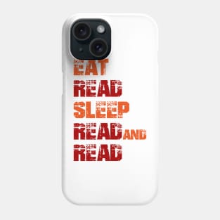 Book Aesthetic - eat read sleep read and read Phone Case