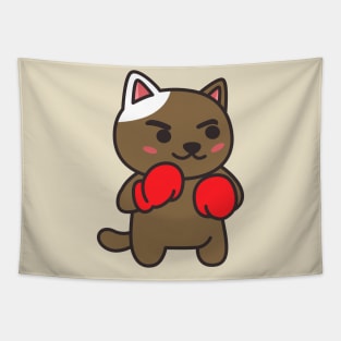 Boxer Cat Tapestry