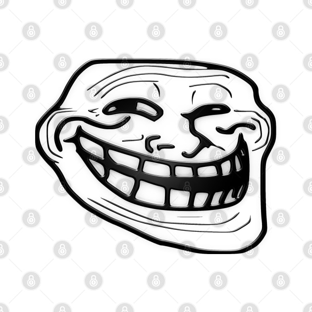 Troll face lol omegalul funny meme twitch dank troll meme face 2012 by Crimson M Letter Store