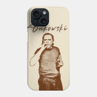 Charles Bukowski - retro vintage sketches Phone Case