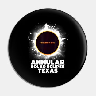 Texas Annular Solar Eclipse October 14 2023 Pin