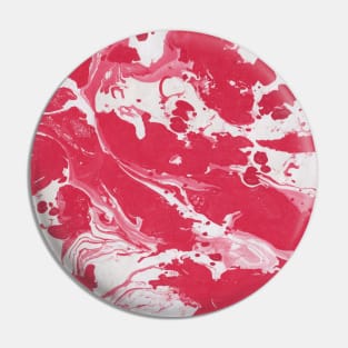 Red Pink Marble Pin